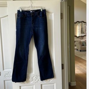 Dark Wash Mid Rise Bootcut Jeans